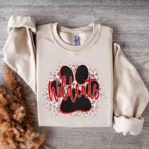 Wildcats Paw PNG | Sublimation Design | Sublimation | Digital Download | Sports Sublimation | Wildcats PNG | Football Sublimation