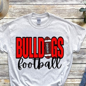 Bulldogge Fußball PNG | Bulldoggen Digitaler Download | Bulldoggen PNG | Bulldoggen DTF Design