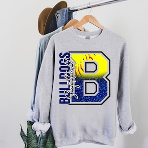 Bulldoggen Softball PNG | Bulldoggen Digitaler Download | Benutzerdefinierte Digital | Bulldogs PNG