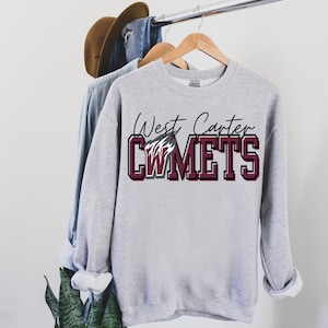 West Carter Comets PNG | カスタムデジタル | 昇華デザイン | デジタルダウンロード | Comets PNG