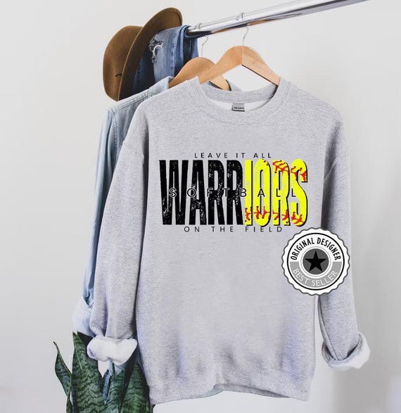 Leave it all on the field Warriors Softball PNG | Warriors Softball Png | Digital Download | Custom Digital | Warriors PNG