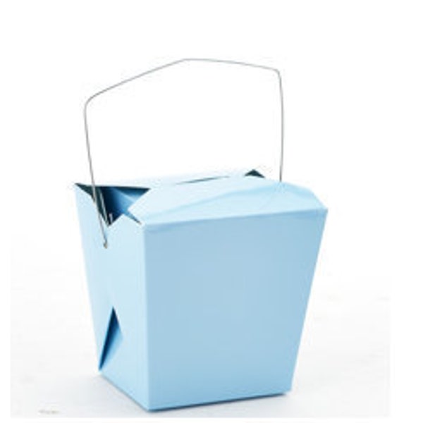 12 Take Out Box / Blaue Take Out Box / Chinesischer Stil Take Out Box / Weiß / Blau / Pink