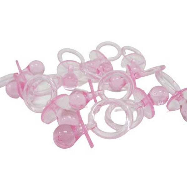 Tétine rose en plastique pour les faveurs de fête ou les jeux / Tétine pour bébé pour les jeux