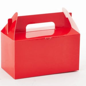 12 czerwonych pudełek na prezenty na wynos / czerwone pudełko /