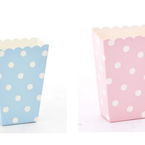 Caixa de pipoca / Caixa de pipoca rosa azul / Caixa de frango macio / Caixa de exibição de comida fofa