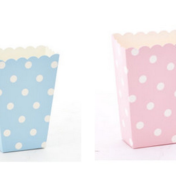 Popcorn Box / Pink Blue Popcorn Box / Chicken Tender Box / Cute Food Display Box