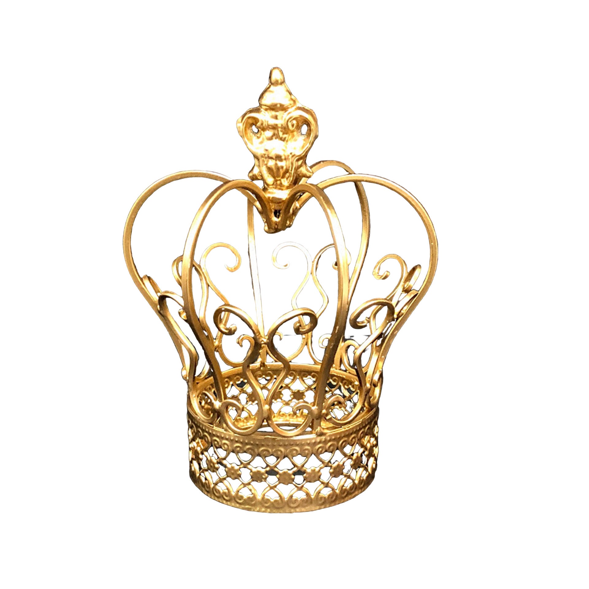 Gold Crown Centerpiece Gold Crown Wedding Cake Topper Crown Etsy