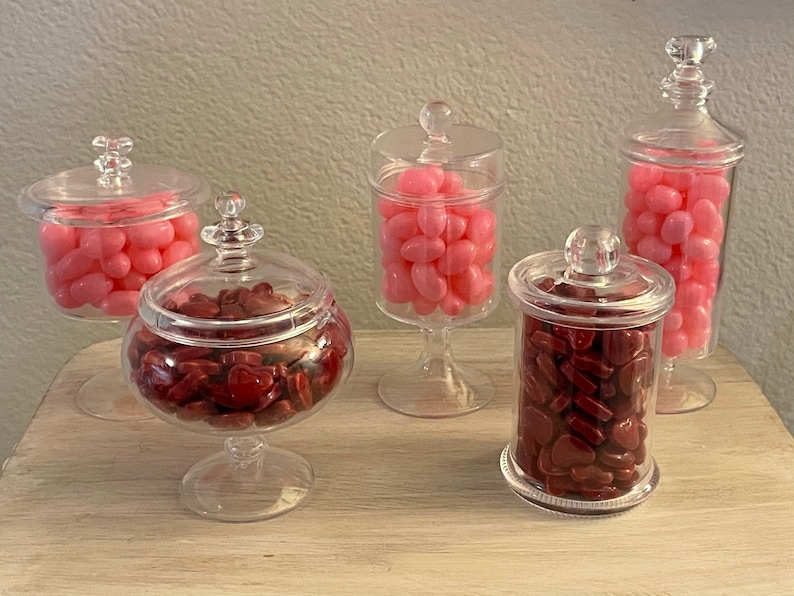 10 Mini Apothecary Candy Jars / Acrylic Candy Jar Favors / Etsy Canada