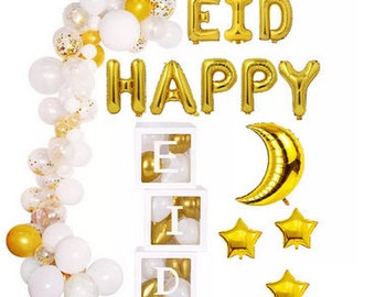 Happy Eid Balloon Decoration Kit / Eid Balloon Garland