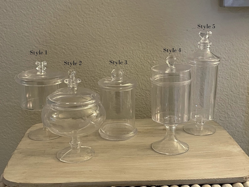 10 Mini Apothecary Candy Jars / Acrylic Candy Jar Favors / Etsy Canada