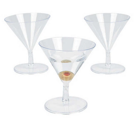 Disposable Mini Martini Glass 3 oz. | Sweet Flavor