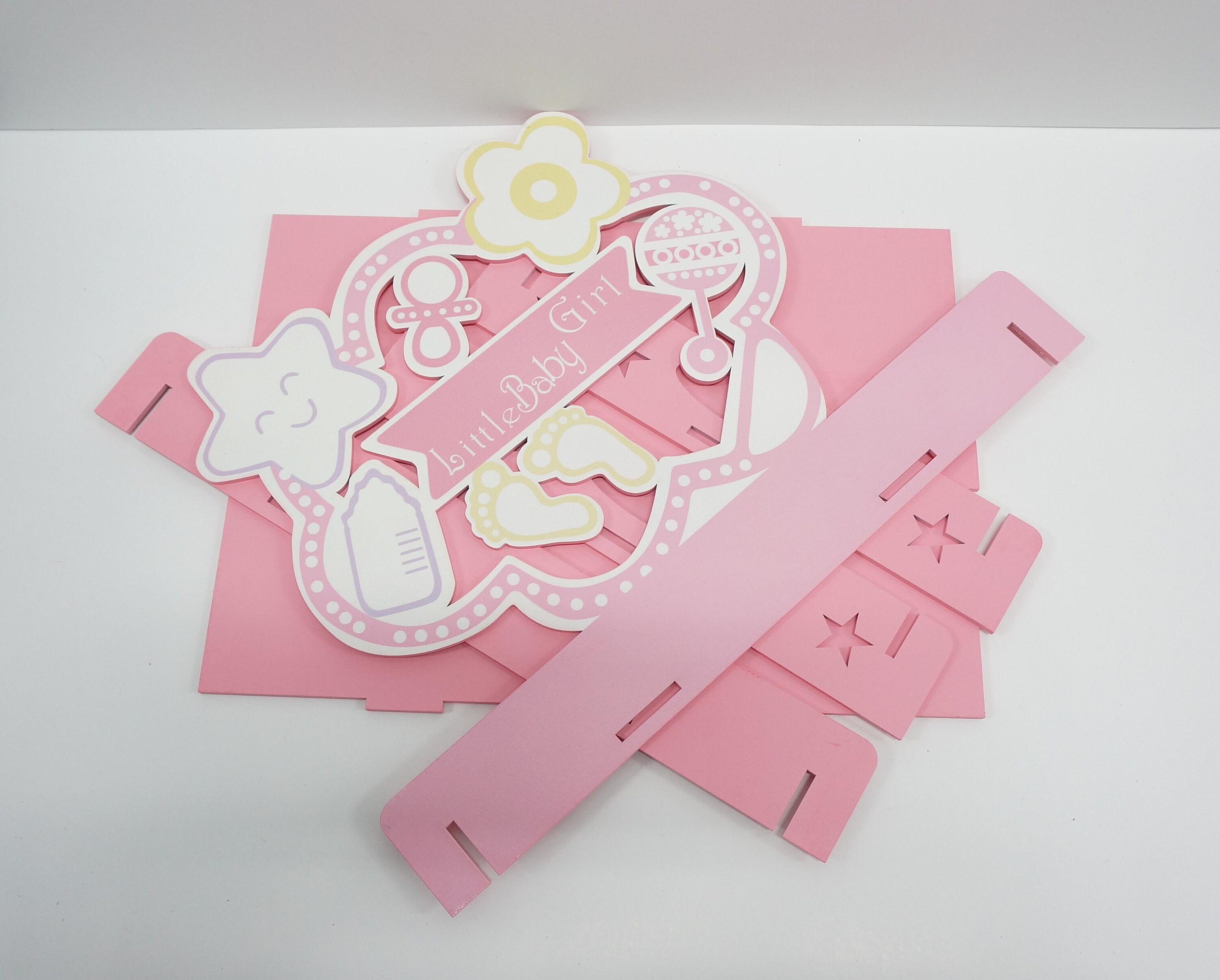 It's A Girl Wooden Tray / Baby Shower Tray / Chocolate Etsy