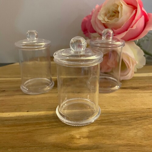 12 Round Apothecary Candy Jars 5.25h X 1.5d / Etsy