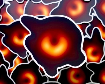 M87* Black Hole Image Sticker | Waterproof Sticker | Space Sticker | Science Themed Sticker