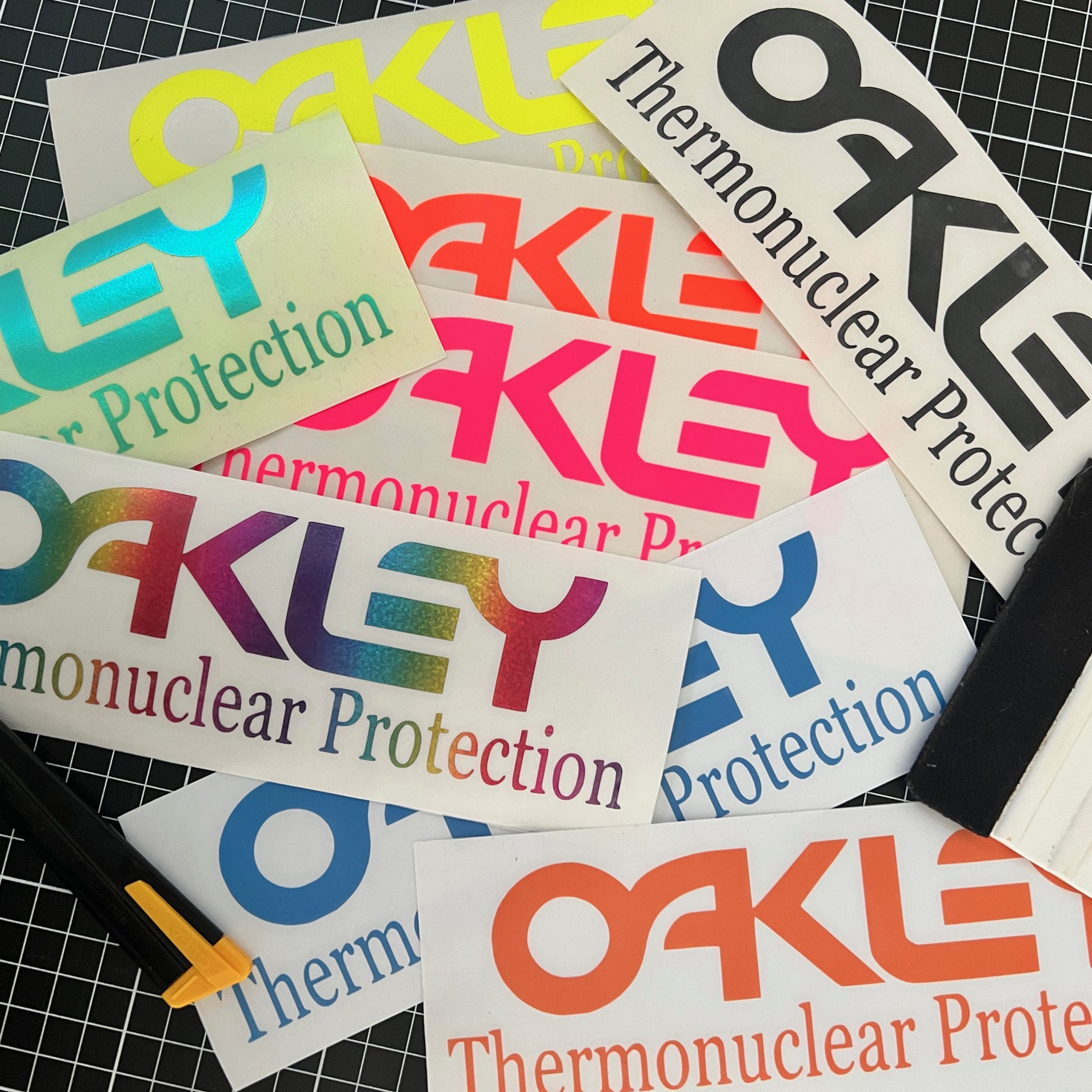 Vintage Oakley Thermonuclear Decal - Etsy