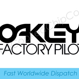 Oakley Vintage Factory Pilot Decal