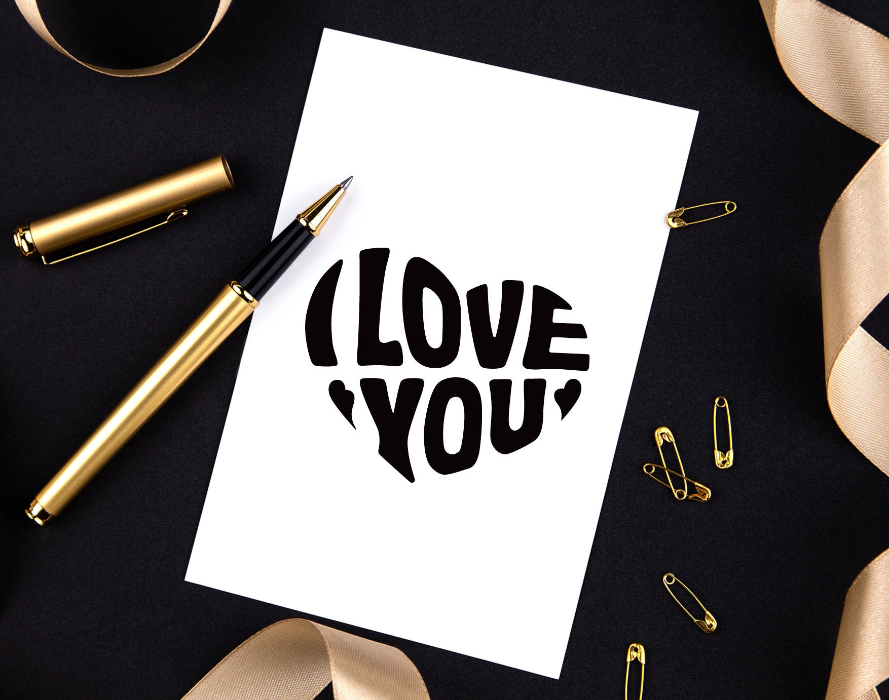 I love you heart print Instant download printable wall art | Etsy