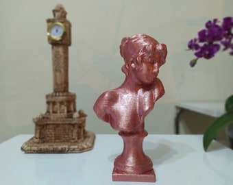 Sappho Bust | 3D Printed Sappho Desktop Decoration | Sappho’s Statue | Bust Sculpture | Decorative Art Statue for Office Decor |  Home Decor