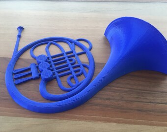blue french horn etsy