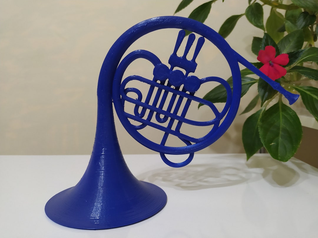 Blue French Horn How I Met Your Mother Romantic Gift Proposal Prop 3D Print Gift Horn Blue