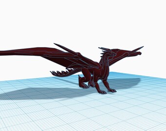 File digitale completo di Black Dragon per Blender e STL