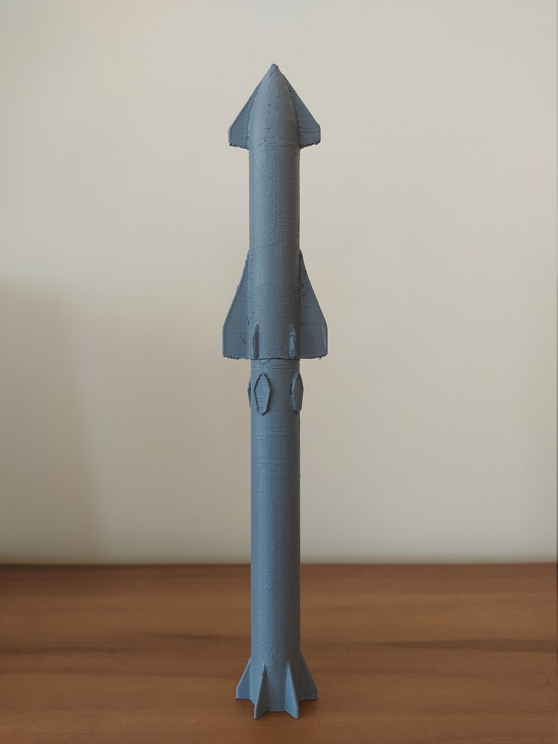 Starship Spacex 3D Model Starship SN8 3D Printed Model Etsy