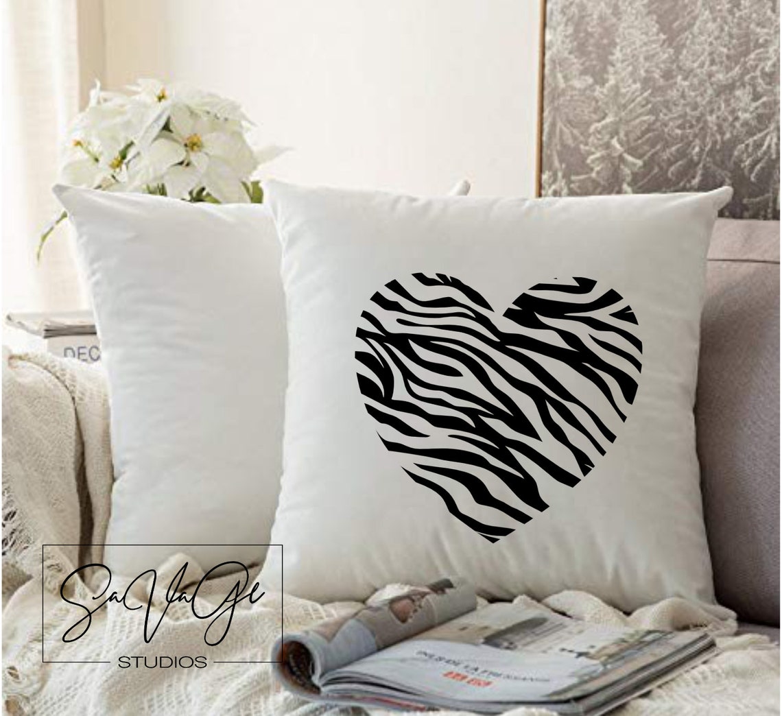 Download Zebra Print Heart SVG Zebra Print svg zebra svg Cricut svg ...