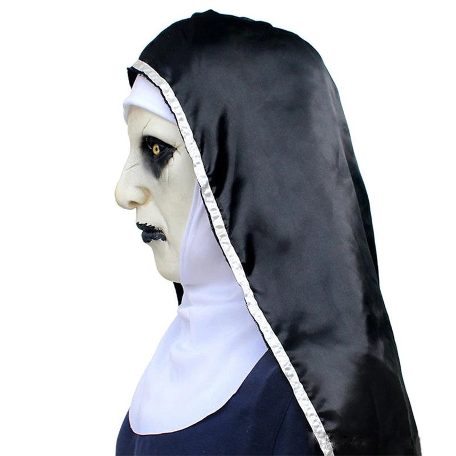 Halloween Nun Mask Horror Latex Masks Cosplay Mascarillas Etsy