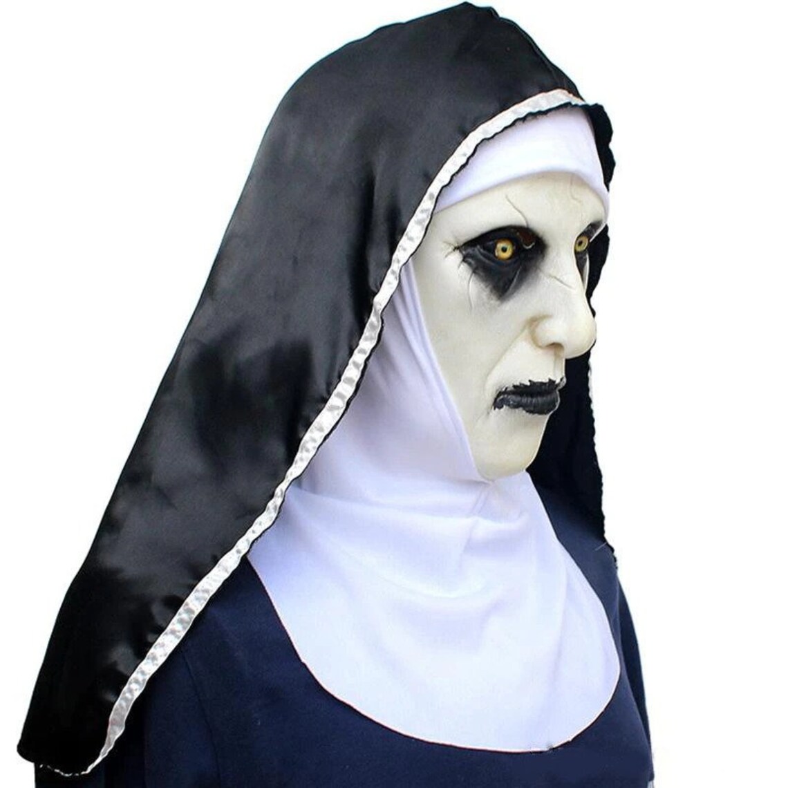 Halloween Nun Mask Horror Latex Masks Cosplay Mascarillas Etsy