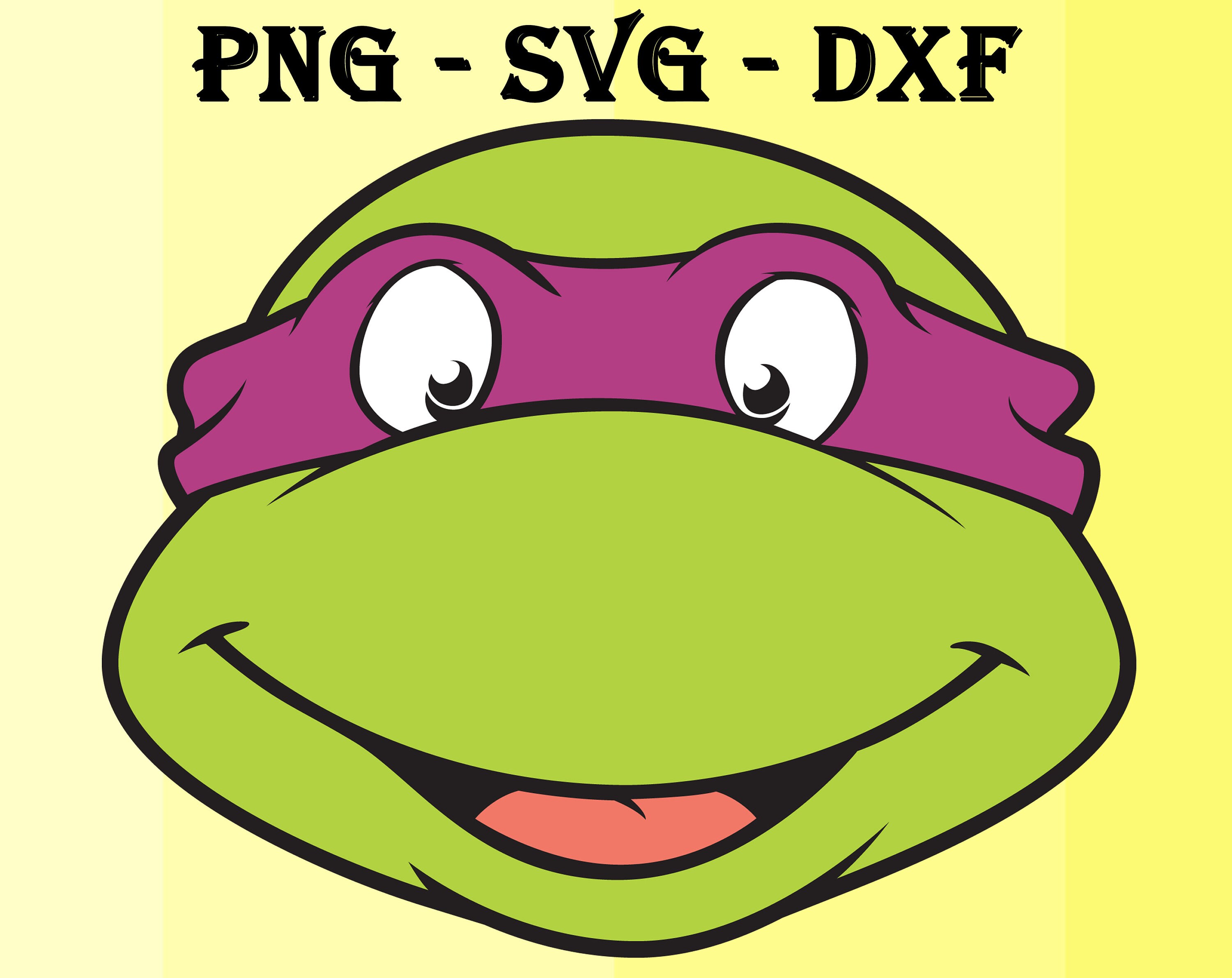 Teenage Mutant Ninja Turtles face mask svg dxf png Ninja Etsy