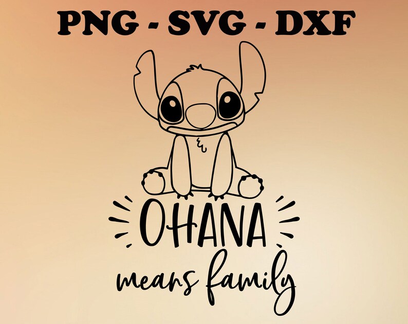 Free Free 93 Disney Stitch Ohana Stitch Outline Svg SVG PNG EPS DXF File