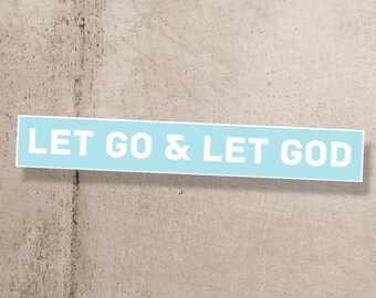 Let Go and Let God Sticker - Etsy