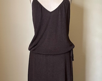 MAX & CO / made in Italy / tricot knit / 2000 / Dress / midi tunic / adjustable waist / M / L