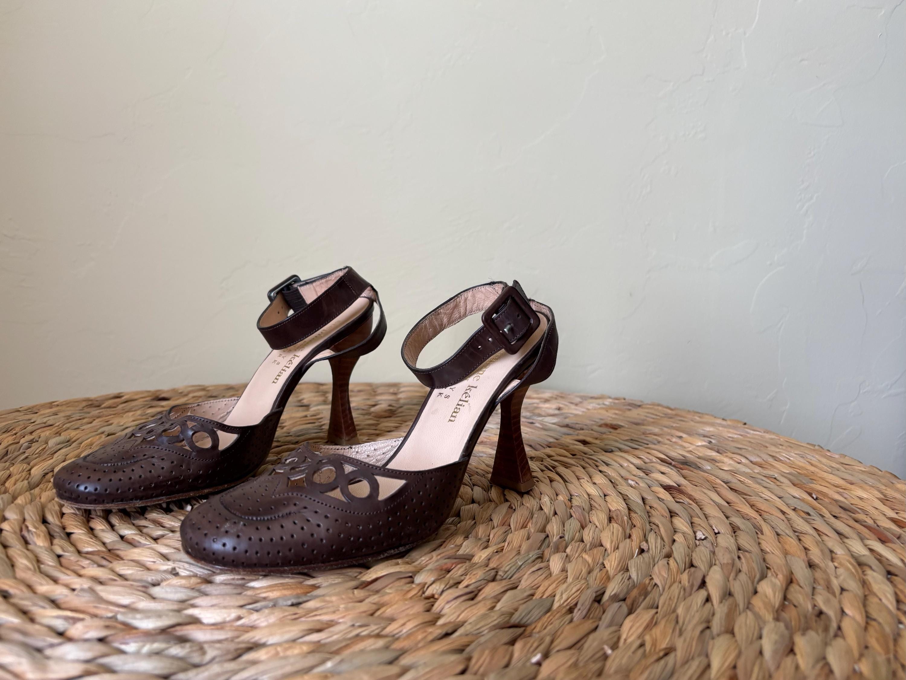 Chaussures Stéphane Kélian Boucle Noire Cuir - Pointure 40 EU (6,5 UK) - Occasion Très Bon état