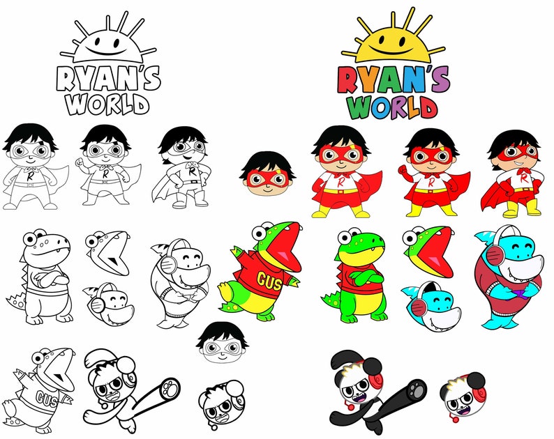 Ryan's World svgpngclipart Ryan svg File for cut | Etsy