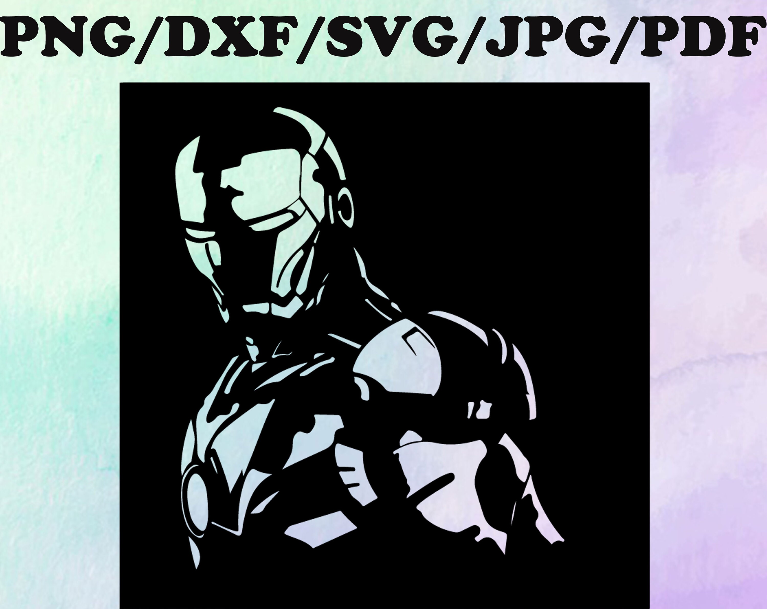 avenger iron man svg png dxf pdf jpg clipart datei fur etsy