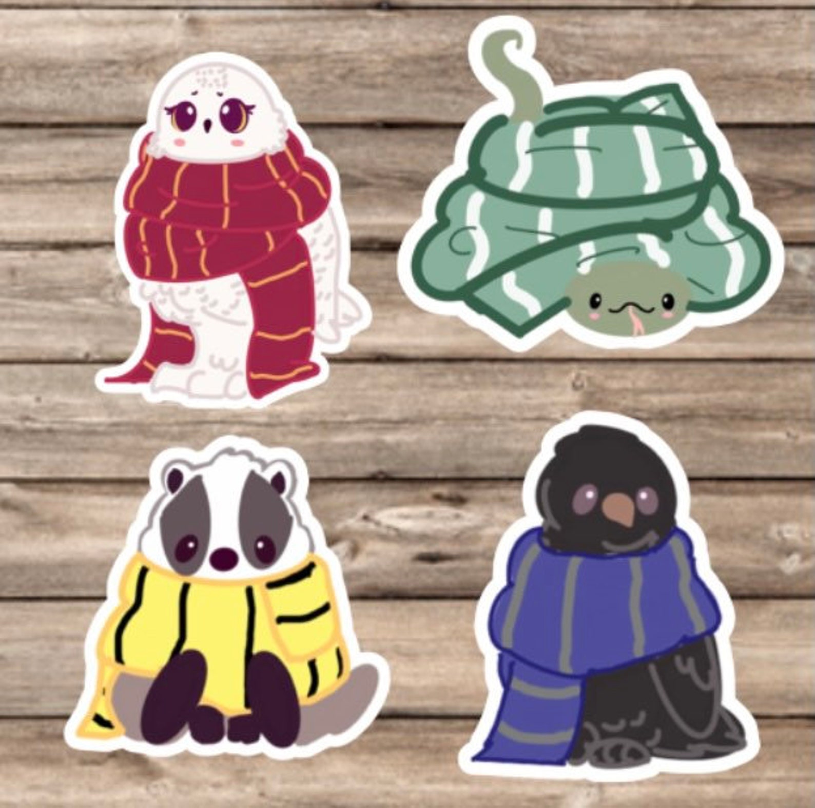 Hogwarts house animals Water resistant Hydro flask Etsy