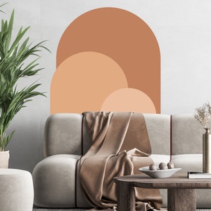 Modern Arch Wall Decal, Nursery wall Decal, Wall decor, Boho Arch Sticker, Mid Century Modern Peel and Stick wallpaper, A-12Mural