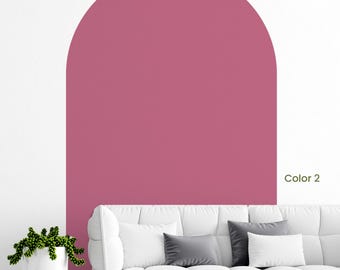 Berry Arch Wall Decal, Pink Purple Modern Sticker, Nursery Kids Room Decor