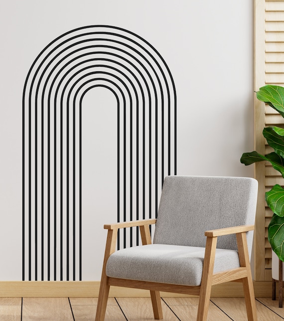 Black Sticker In Wall Black Strip Wall Stickers