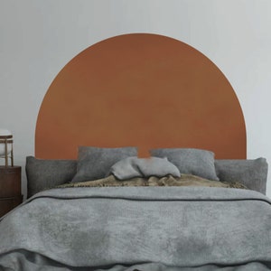 Sleek Arch Headboard Wall Decal - Contemporary Abstract Bedroom wall art - Chic Nursery and Kids Room Decor home gift, A_99, Mural