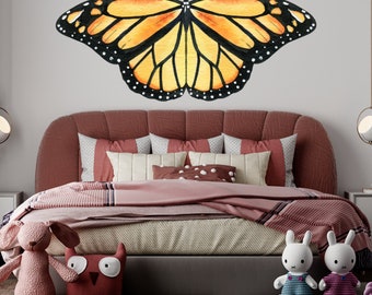 Butterfly Wall Decal, Butterfly Wall Sticker, Monarch Butterfly, Watercolor Butterflies Wall Decal, Butterfly Sticker, Butterfly_1