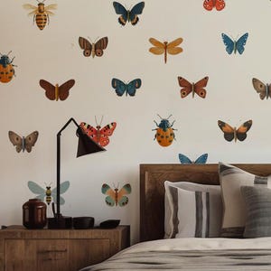 Bug Wall Decals - Insect Wall Art, Nursery Decor, Kids Room Decal, Bumblebee wall stickers, Wall Decor, Nursery Wall Decals, Bee wall art