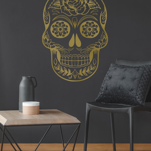 Skull Wall Decal Etsy