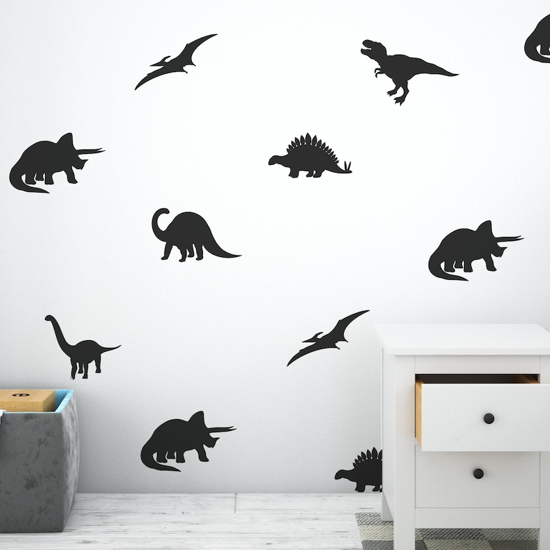 Dinosaur Wall Decal Dinosaurs Nursery Wall Decals Dino Park Etsy
