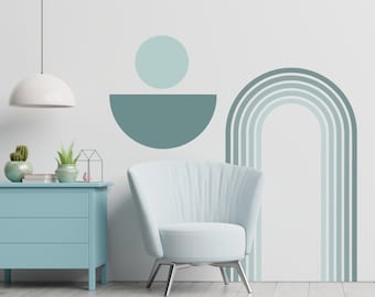 Arch wall decal - Arch wall sticker - Geometric Arch decal - Abstract Shape and Line Art Wall Sticker