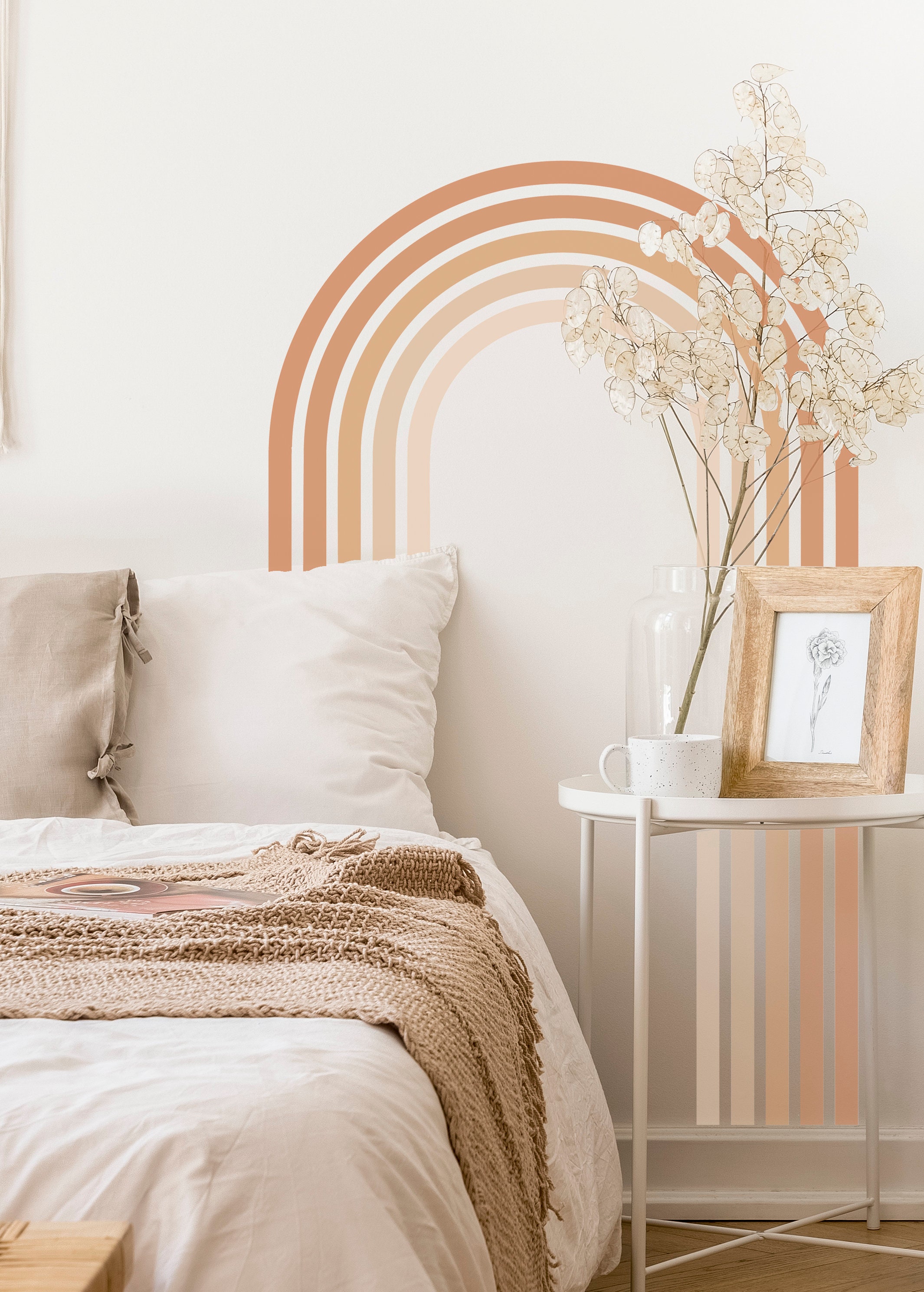 Arch Wall Decal Abstract Shape and Line Art Wall Sticker Mid Etsy