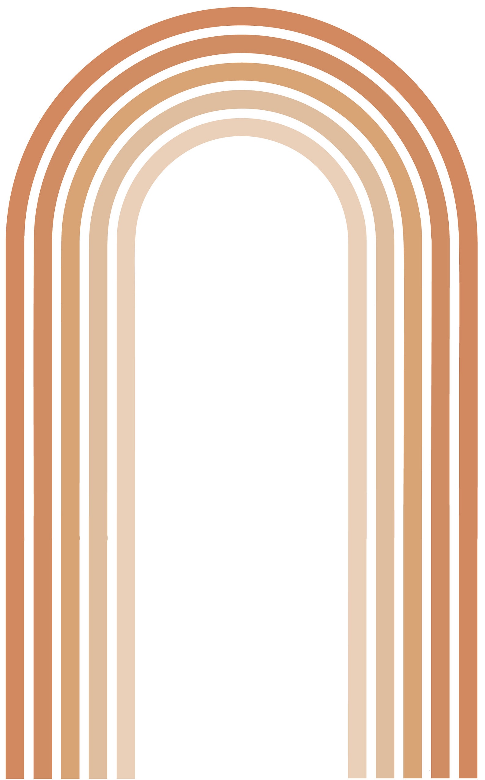 Arch Wall Decal Abstract Shape and Line Art Wall Sticker Mid Etsy