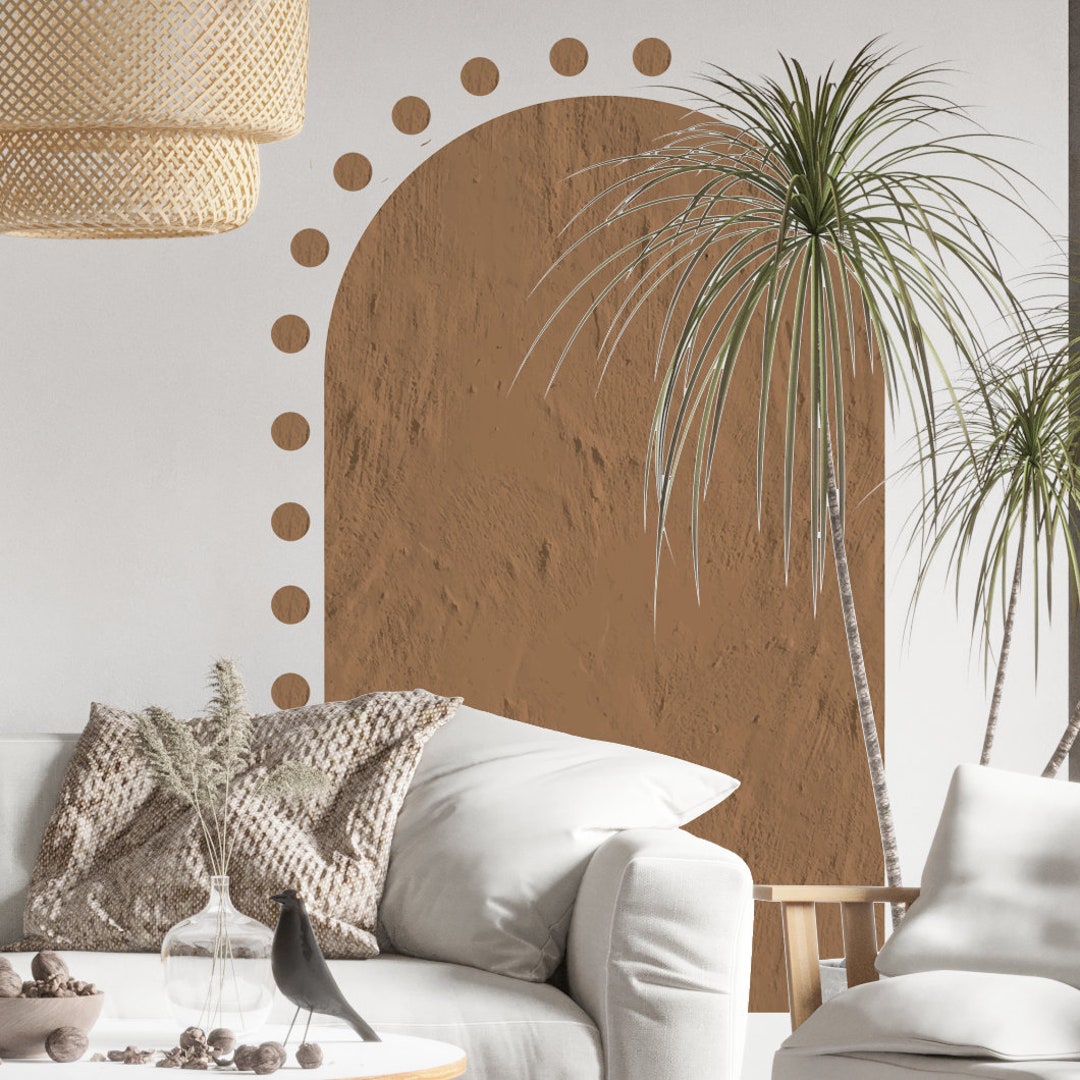 Color Block Wall Decal Texture Arch Wall Sticker Arch Color Etsy