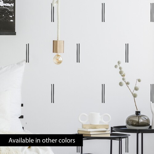 Hand Drawn Organic Line Wall Decals Modern Wall Stickers Etsy